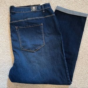 KENSIE Jeans Plus NWT Stretch Denim cuffed cropped jeans women's size 26